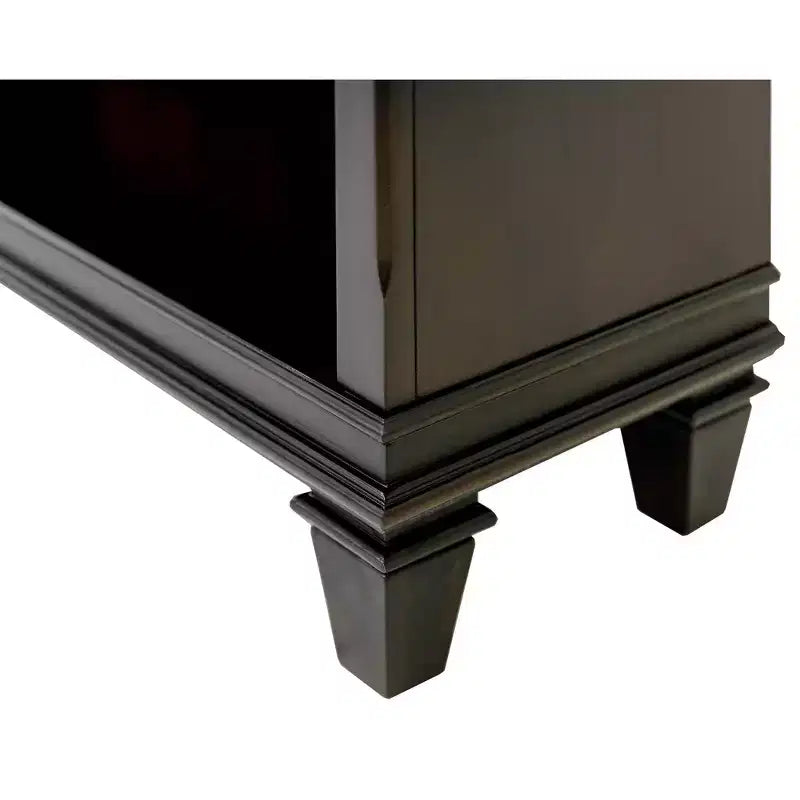 Bibliothèque ouverte Hartford 78 po, brun - Martin Furniture : Rangement en bois à 5 étagères, arche supérieure