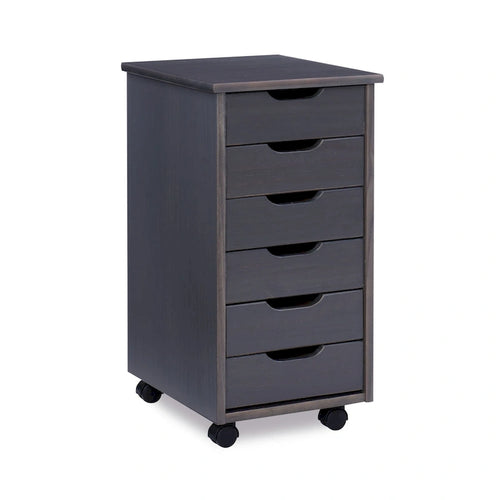 26 Gray Rolling Storage Cabinet with 6 Drawer