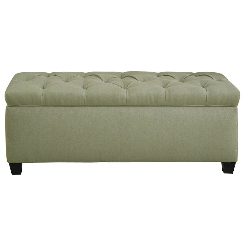 Banc de rangement pour chaussures et linge matelassé en diamant