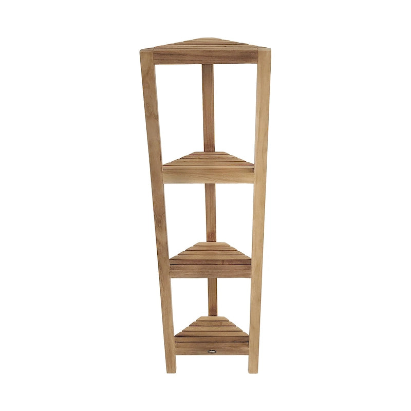 Étagère d'angle en teck 50 (128 cm) 4 niveaux