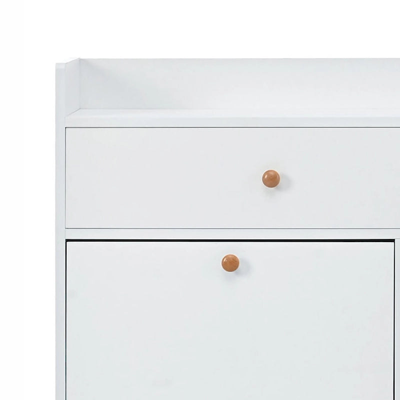 Meuble de rangement à chaussures multifonctionnel en bois au design minimaliste