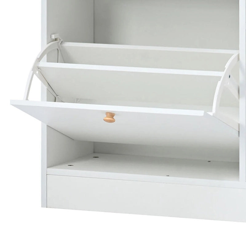 Meuble de rangement à chaussures multifonctionnel en bois au design minimaliste