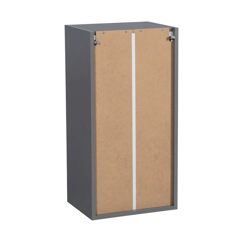 Armoire murale 9 x 30 - Porte simple - Grise - 9 x 30 x 12