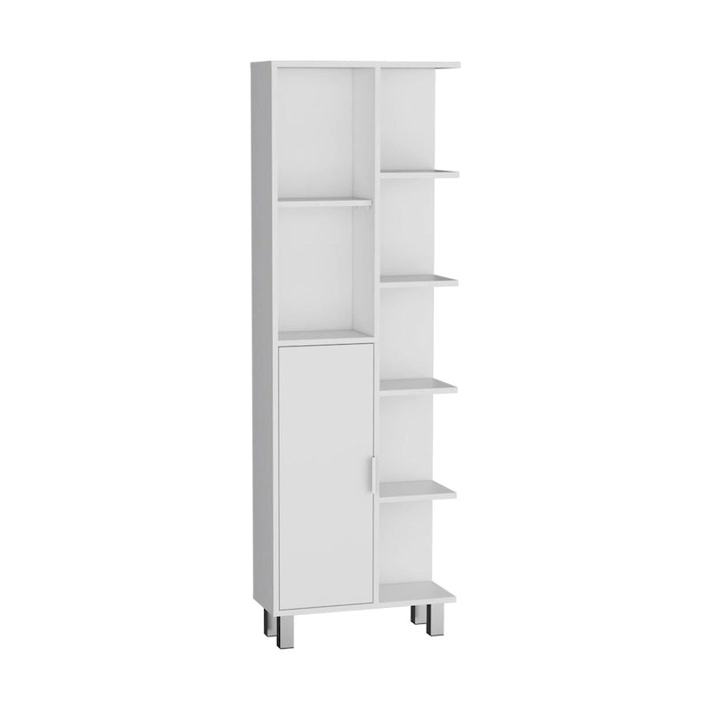 Meuble de salle de bain haut en lin de 63 po, rangement de linge