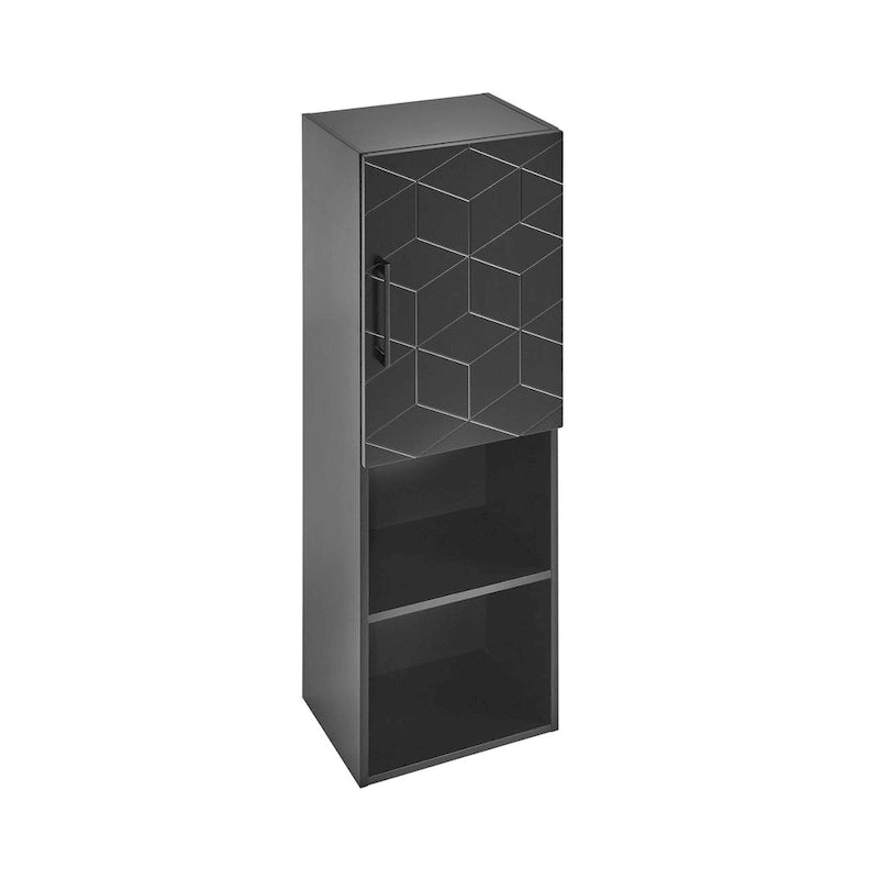 Armoire à linge 15 L x 46 H x 12 P en noir fantôme