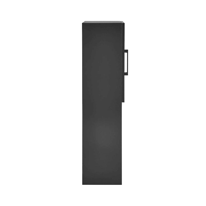 Armoire à linge 15 L x 46 H x 12 P en noir fantôme