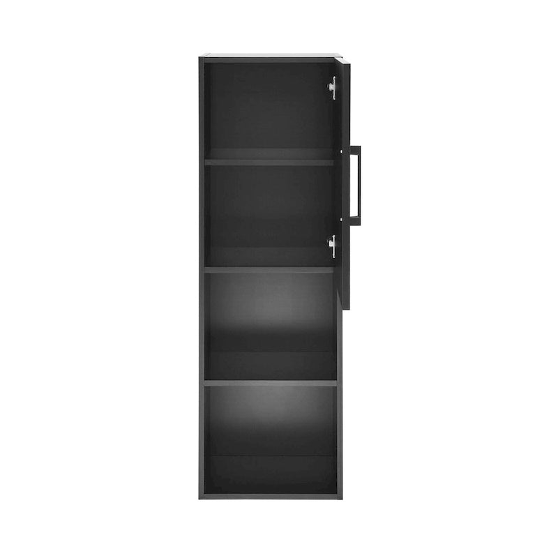 Armoire à linge 15 L x 46 H x 12 P en noir fantôme