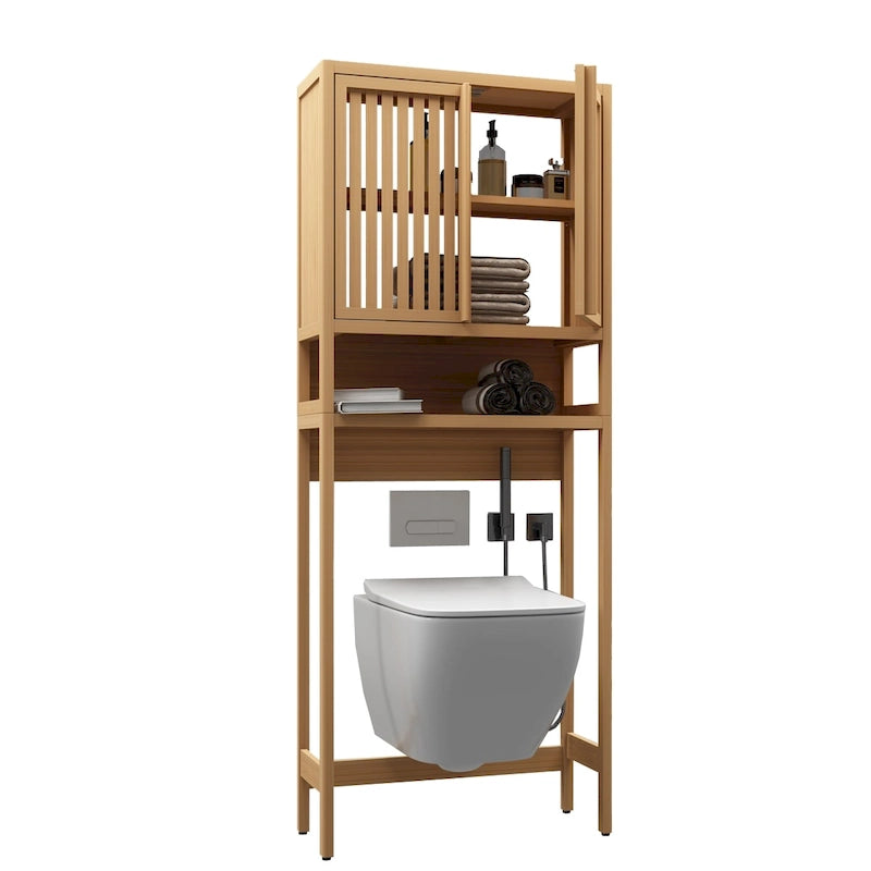 Étagère de rangement de toilette pour salle de bain indépendante